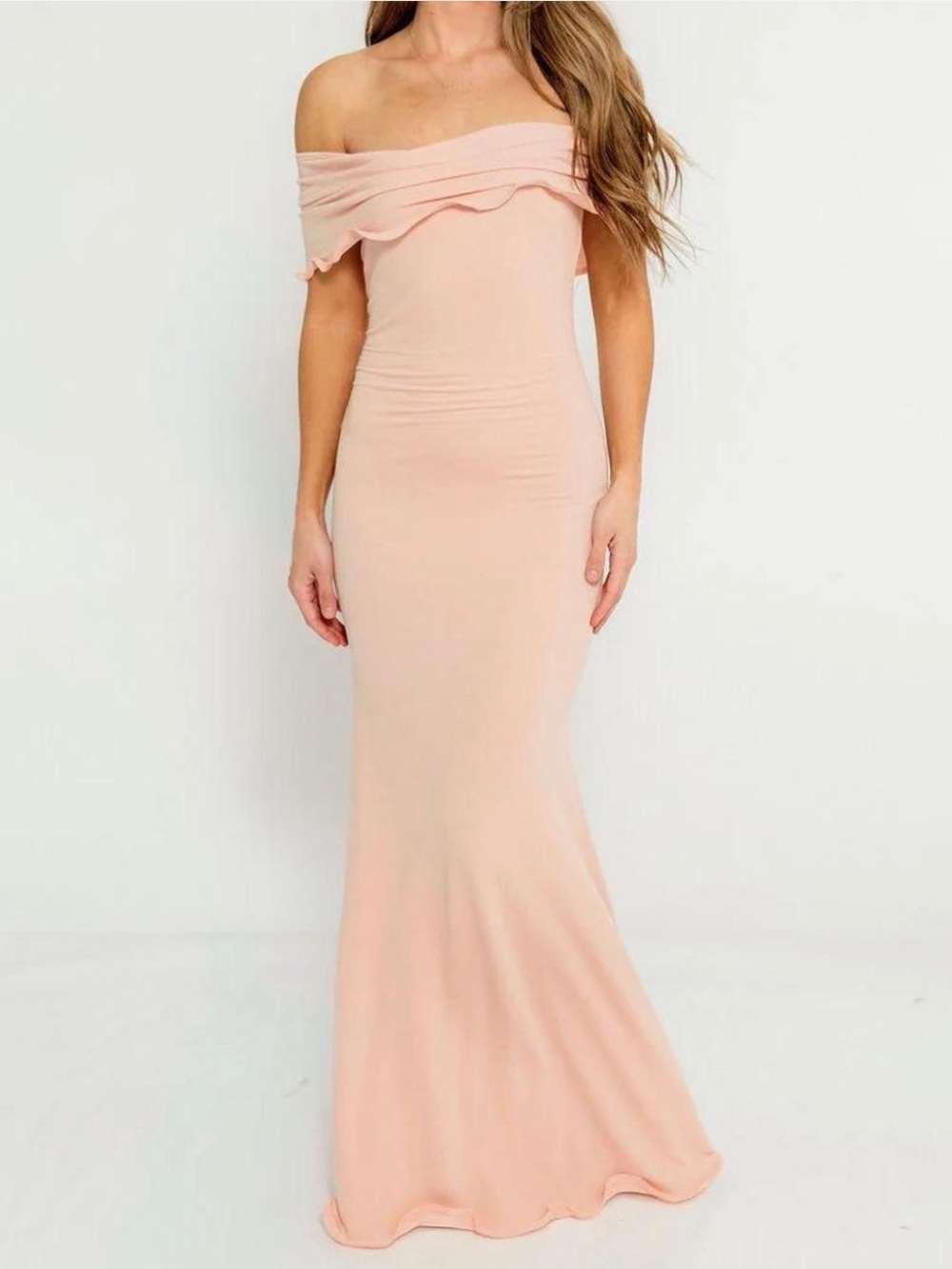 Worth Collective Tommie Maxi Dress in Dusty Rose, size Medium.